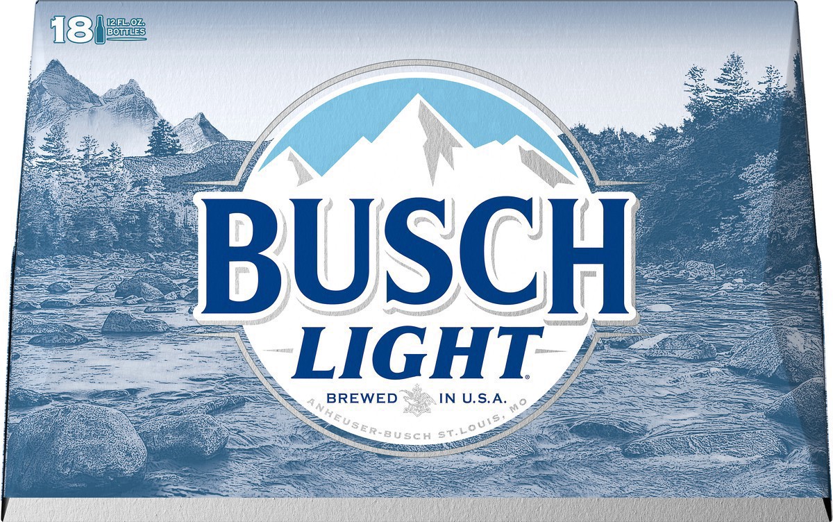 slide 21 of 23, Busch Light Beer, 18 Pack 12 fl. oz. Bottles, 18 ct; 12 fl oz