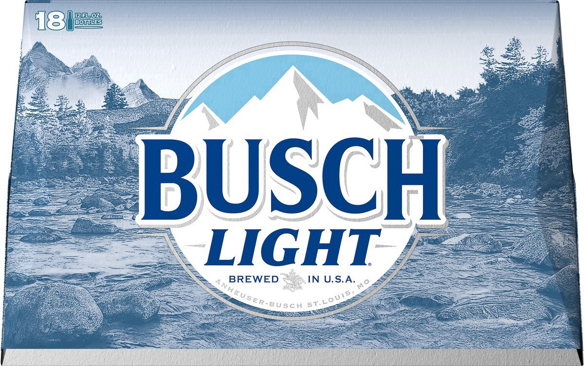 slide 12 of 23, Busch Light Beer, 18 Pack 12 fl. oz. Bottles, 18 ct; 12 fl oz