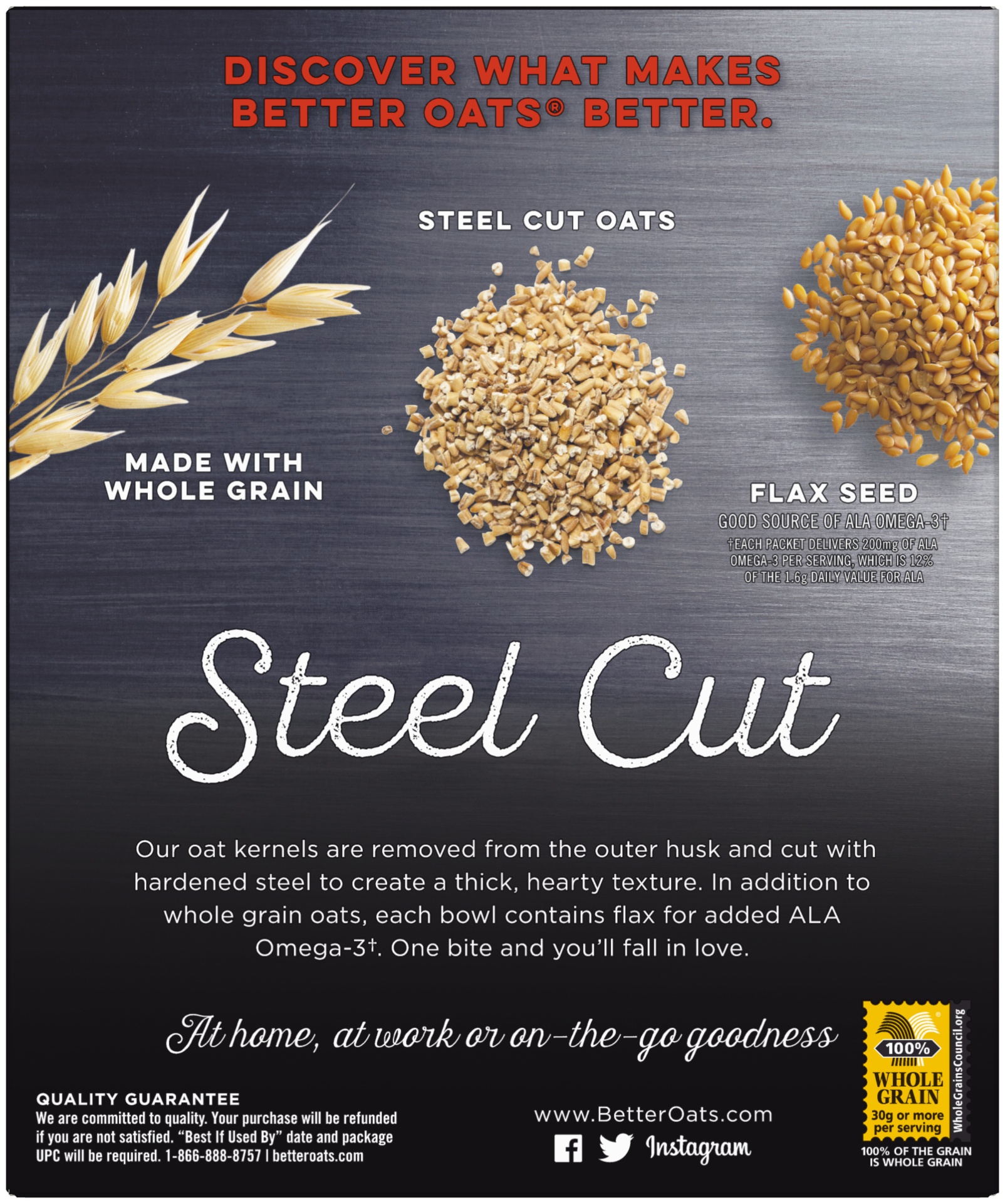 slide 6 of 8, Better Oats Revolution! Steel Cut Oats Maple & Brown Sugar Oatmeal - 10ct, 10 ct