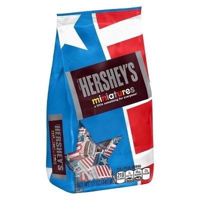 slide 1 of 1, Hershey's Miniatures Assortment Red White & Blue, 12 oz