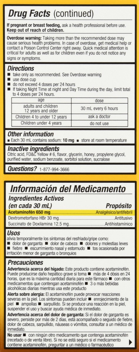slide 7 of 12, Tukol Night Time Multi Symptom Honey Flavored Cold & Flu 4 oz, 4 oz