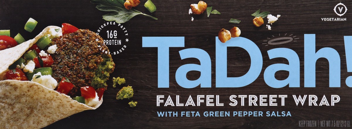 slide 6 of 9, Tadah! with Feta Green Pepper Salsa Falafel Street Wrap 7.5 oz, 7.5 oz