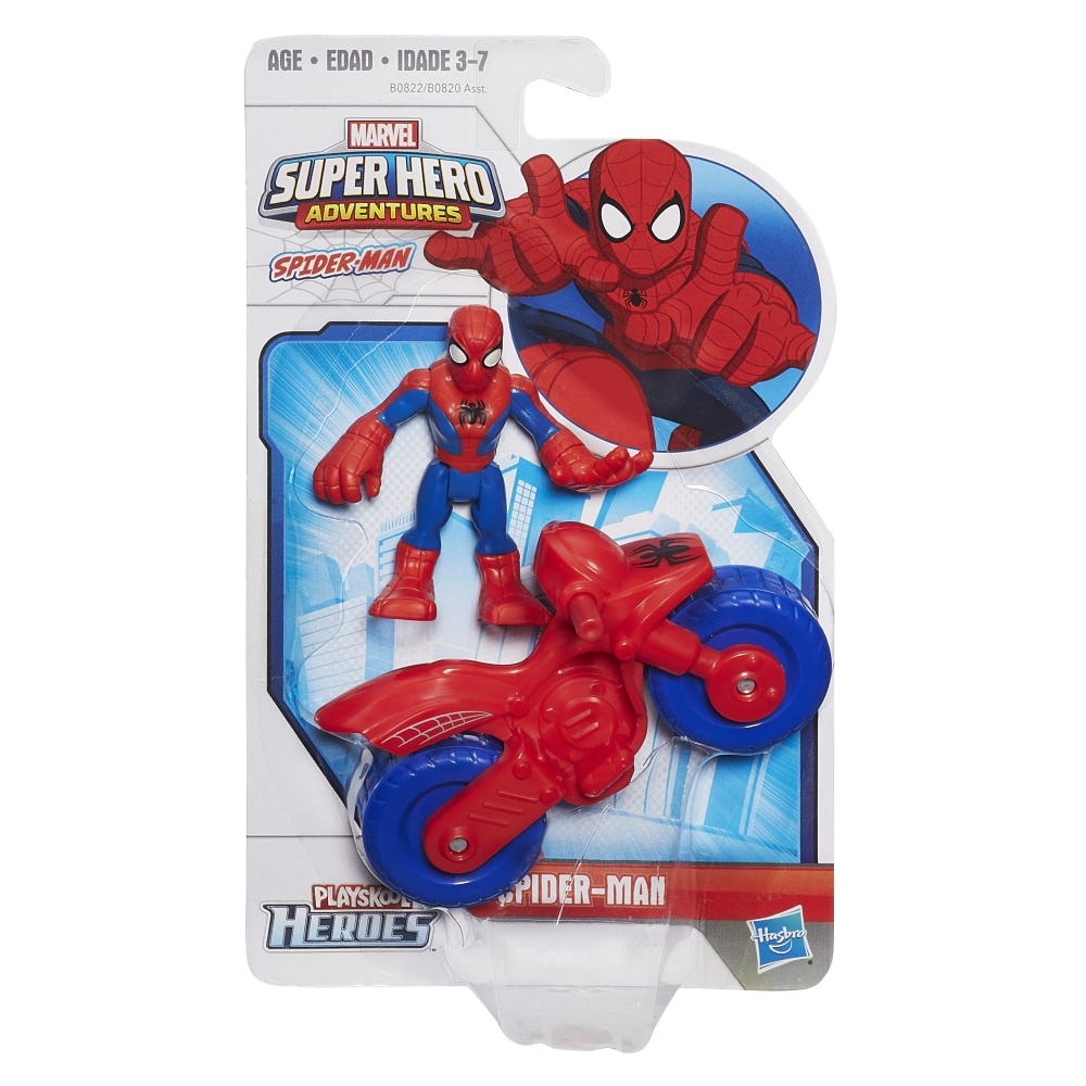 slide 1 of 1, Hasbro Marvel Super Hero Adventures Spider-Man Action Figure, 1 ct