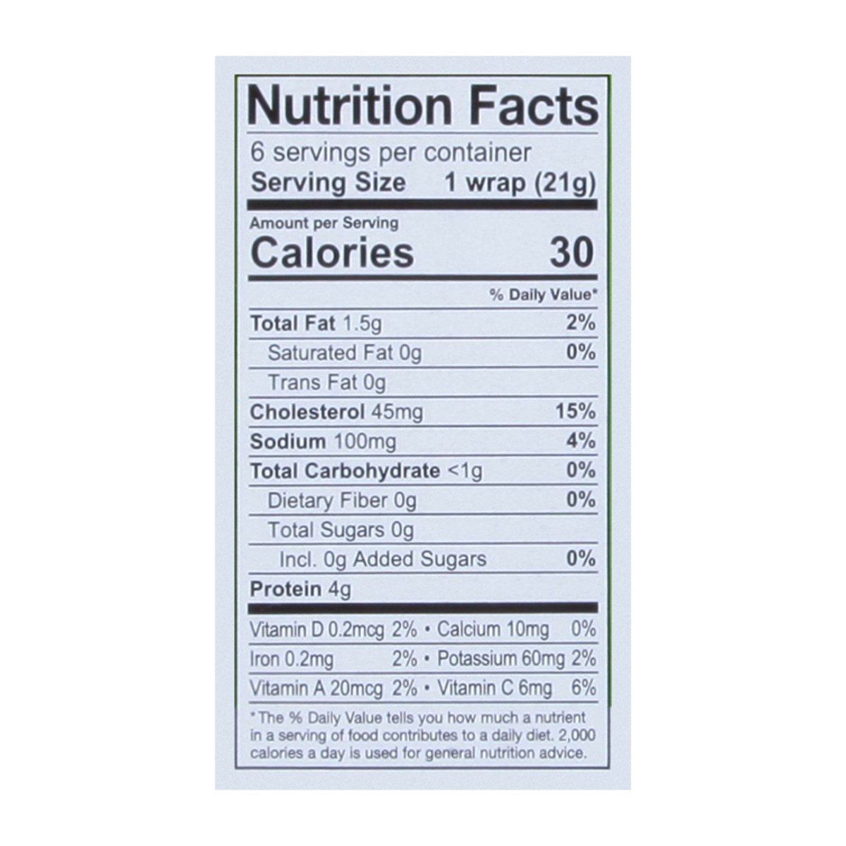 slide 4 of 14, Crepini Egg Wraps with Cauliflower 6 ea, 6 ct