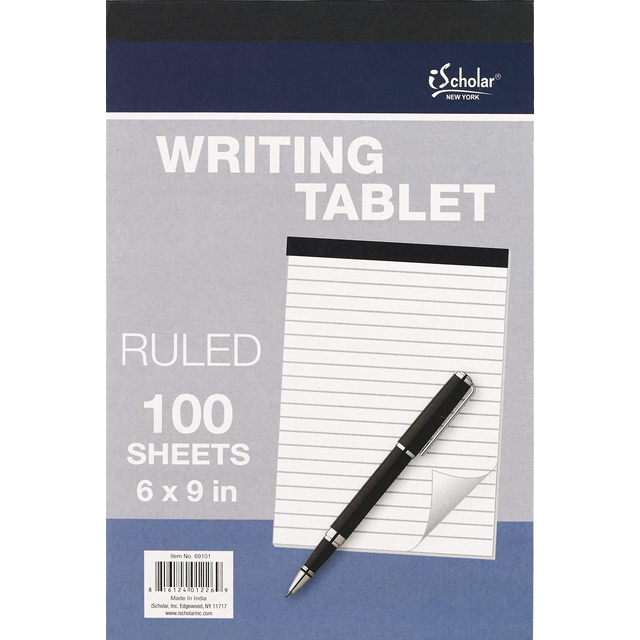 slide 1 of 1, Writing Tablet, 100 ct