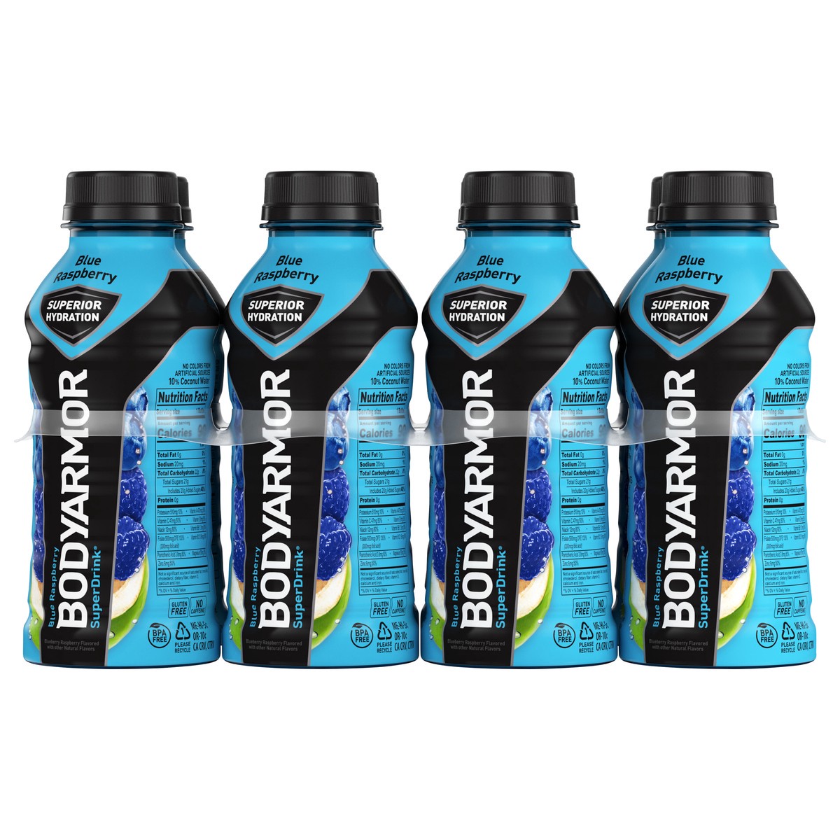 slide 1 of 1, BODYARMOR Sports Drink Blue Raspberry, 12 fl oz, 8 Pack, 8 ct; 12 oz