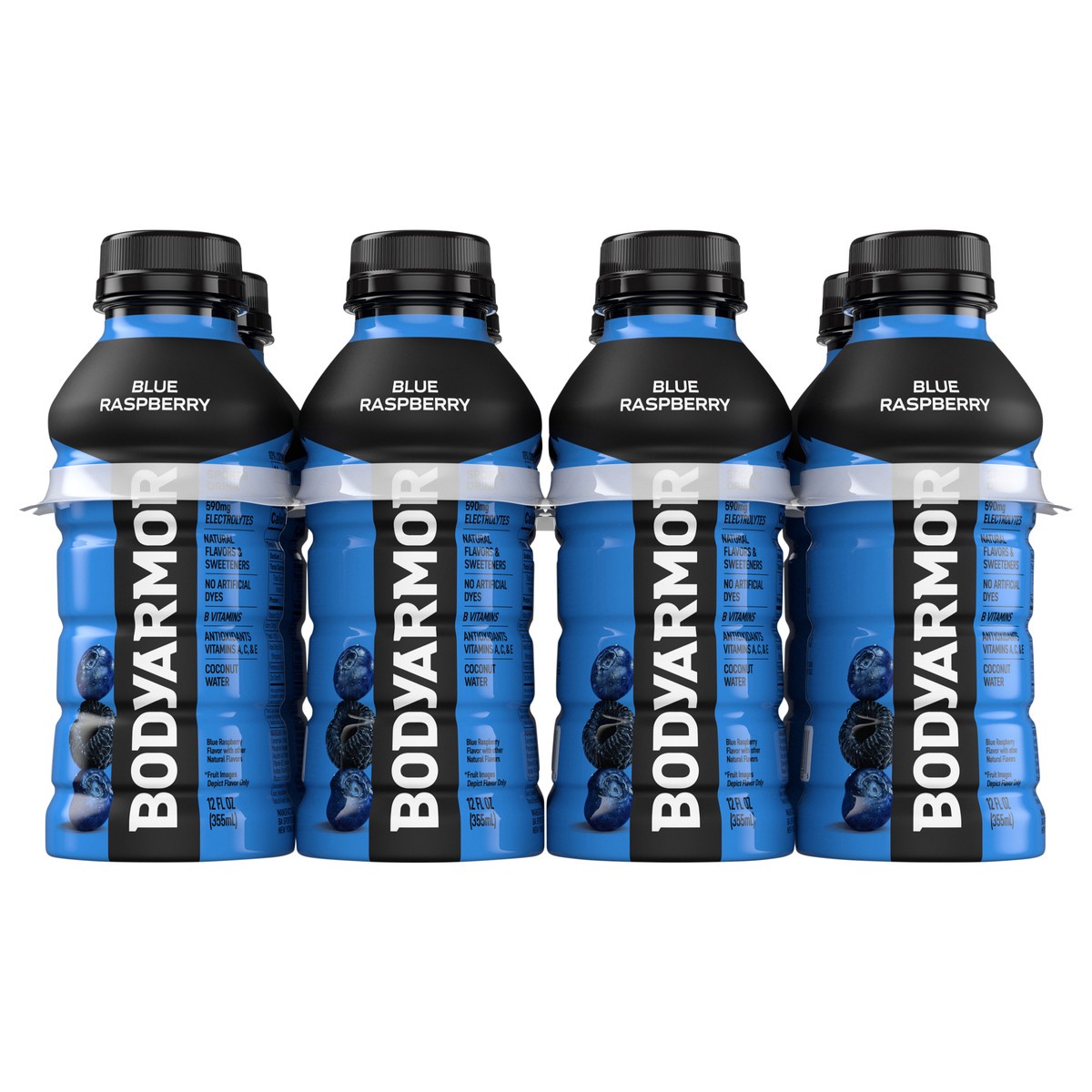 slide 1 of 1, BODYARMOR Blueberry Raspberry Electrolyte Sports Drink, 12 fl oz Bottles, 8 Pack, 8 ct