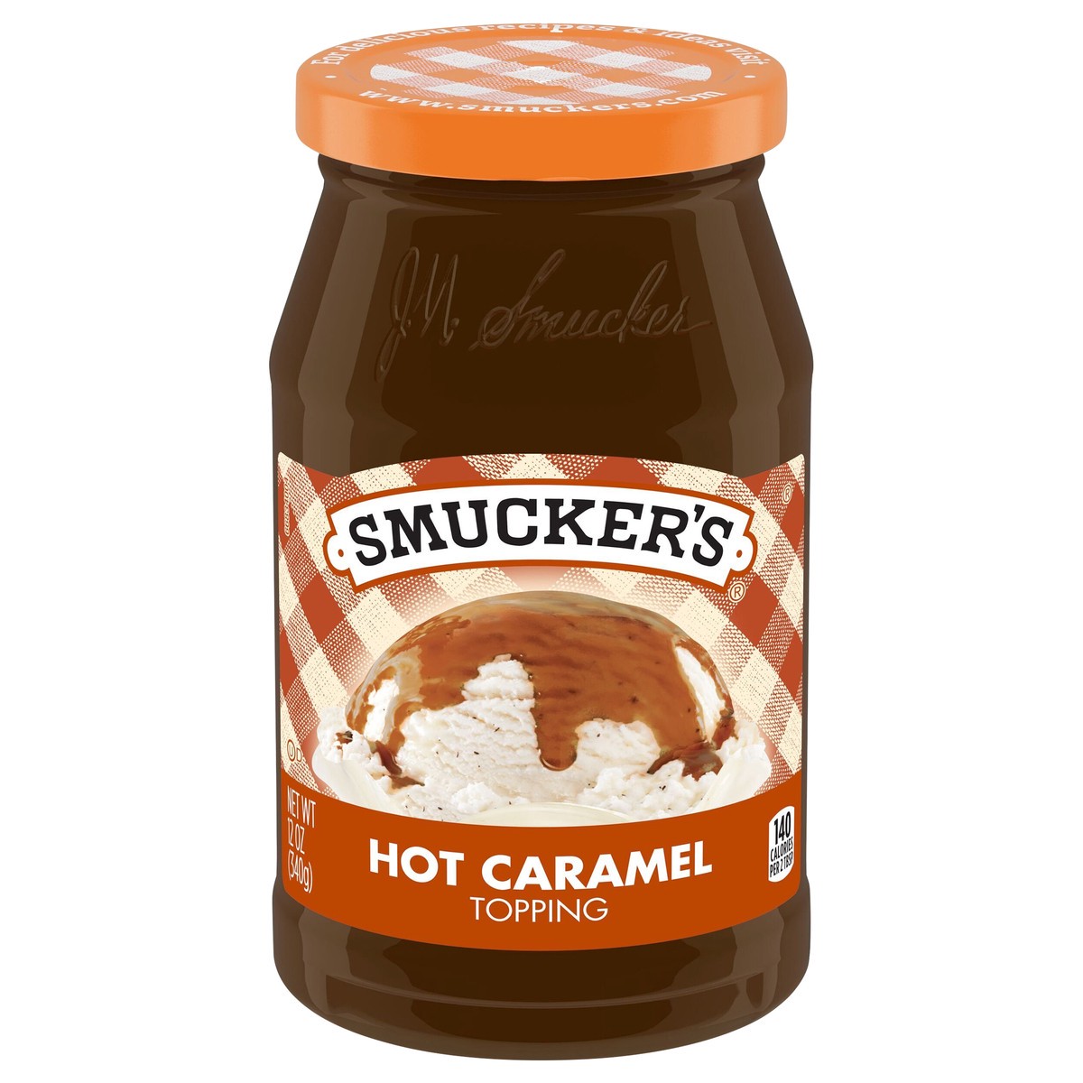 slide 1 of 4, Smucker's Microwaveable Hot Caramel Topping, 12 Ounce, 12 oz
