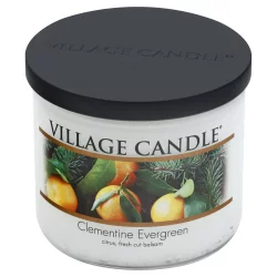 Village Candle Village Decor Bowls Clemantine Evergreen - 17 Oz