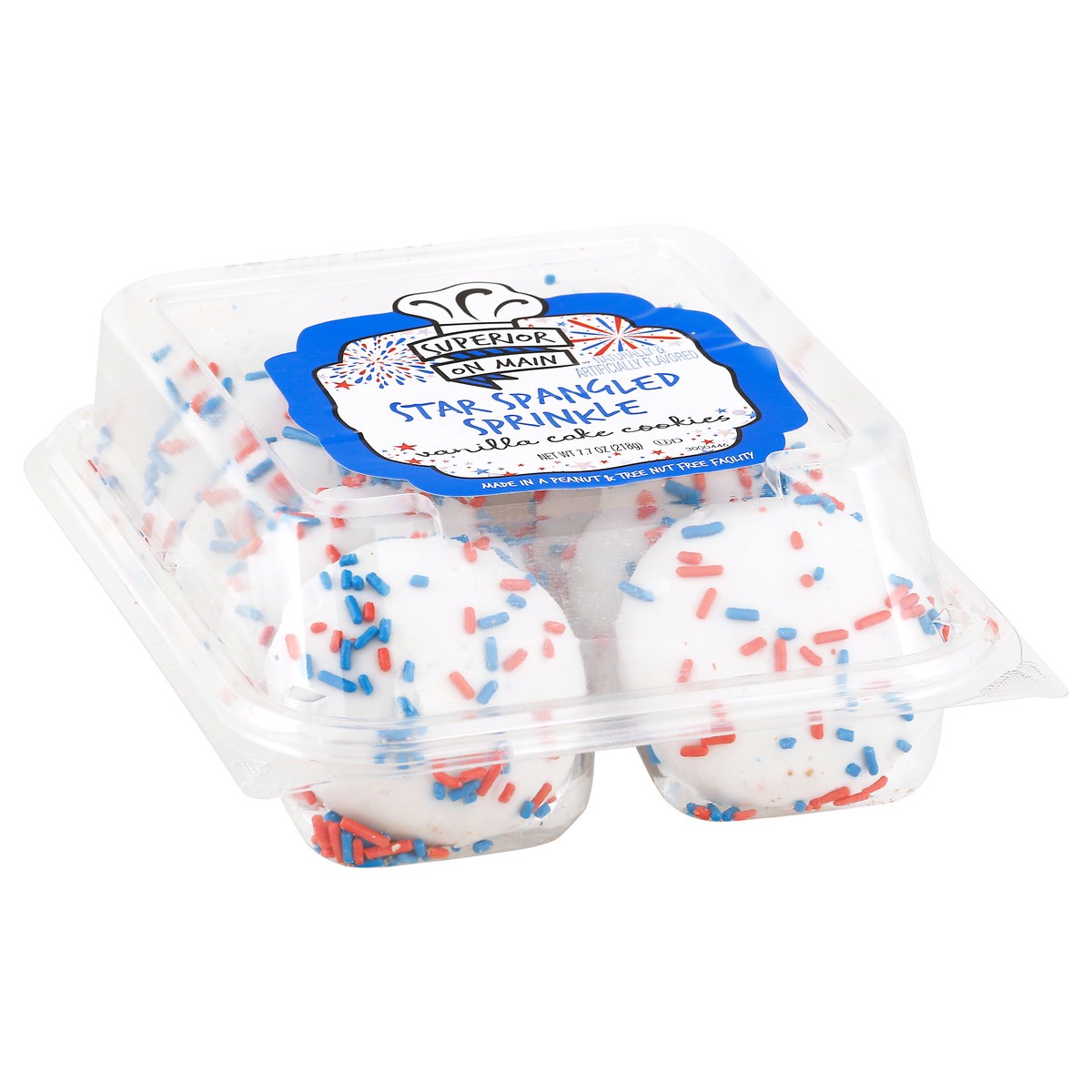 slide 3 of 12, Superior on Main Superior Vanilla Cakes Star Spangled Ckie, 10 ct