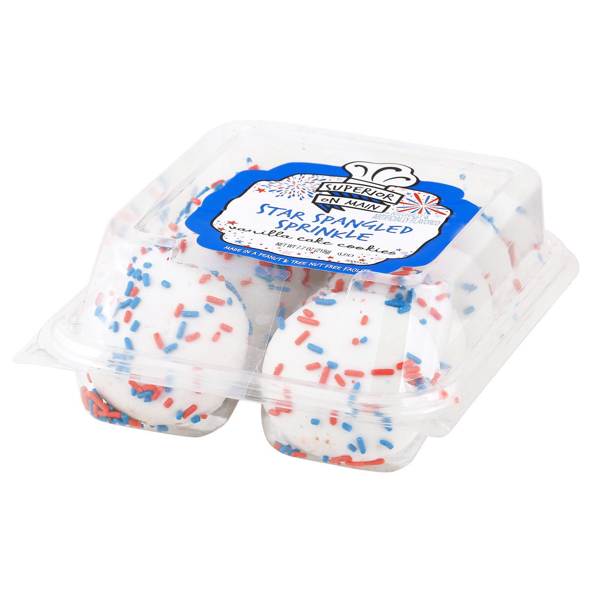 slide 8 of 12, Superior on Main Superior Vanilla Cakes Star Spangled Ckie, 10 ct