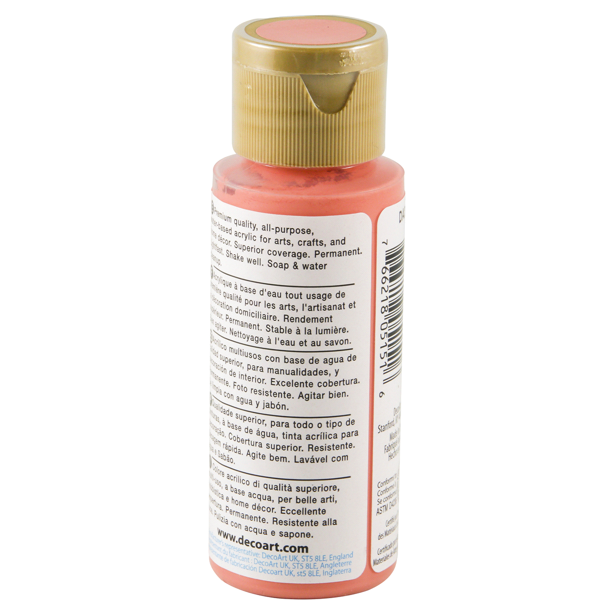 slide 4 of 4, Americana Acrylic Paint Coral Blush, 2 oz