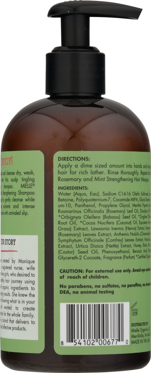 slide 8 of 9, Mielle Strengthening Rosemary Mint Shampoo 12 fl oz, 12 fl oz