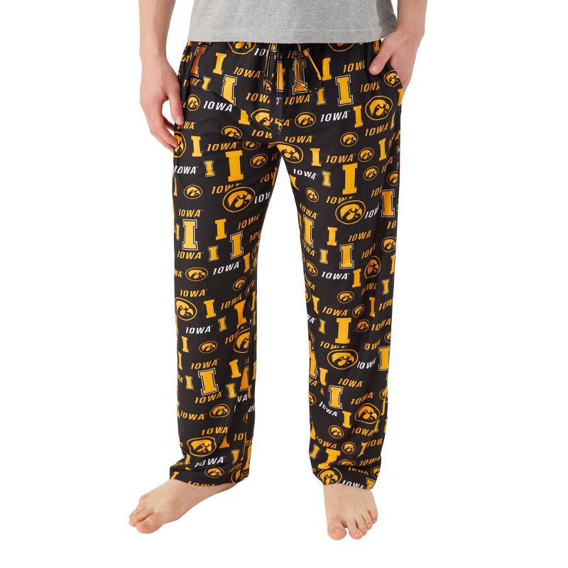 slide 1 of 3, NCAA Iowa Hawkeyes Men's Lounge Pajama Pant - L, 1 ct