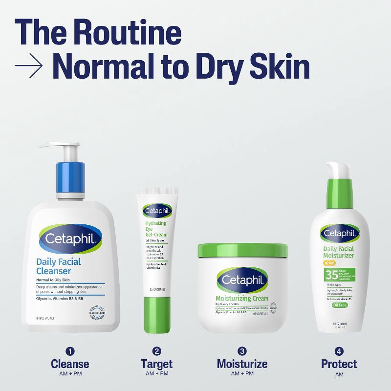 slide 4 of 13, Cetaphil Daily Facial Cleanser - Travel Size - 3.4 fl oz, 3.4 fl oz