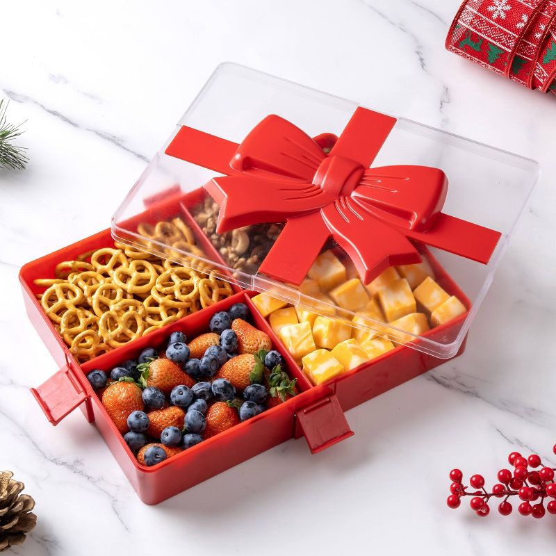 slide 2 of 5, Cook With Color Food Gifting Box with Red Bow, 1 ct
