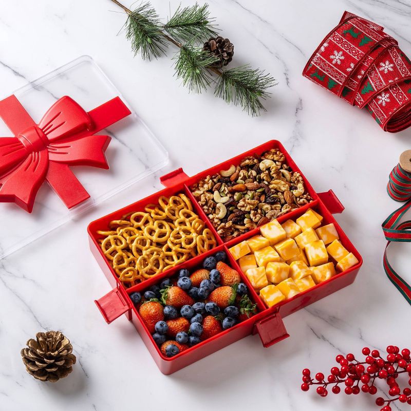 slide 3 of 5, Cook With Color Food Gifting Box with Red Bow, 1 ct