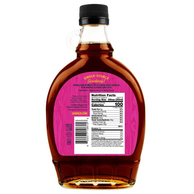 slide 2 of 6, Sapjack Organic Grade A Amber Maple Syrup - 12 fl oz, 12 fl oz