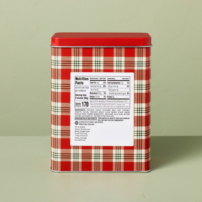 slide 2 of 3, Hearth & Hand with Magnolia Table Christmas Cheddar Straws Chips - 10oz - Hearth & Hand™ with Magnolia Table, 10 oz