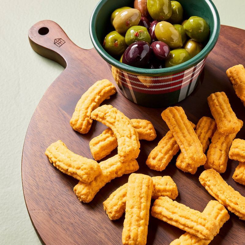 slide 3 of 3, Hearth & Hand with Magnolia Table Christmas Cheddar Straws Chips - 10oz - Hearth & Hand™ with Magnolia Table, 10 oz