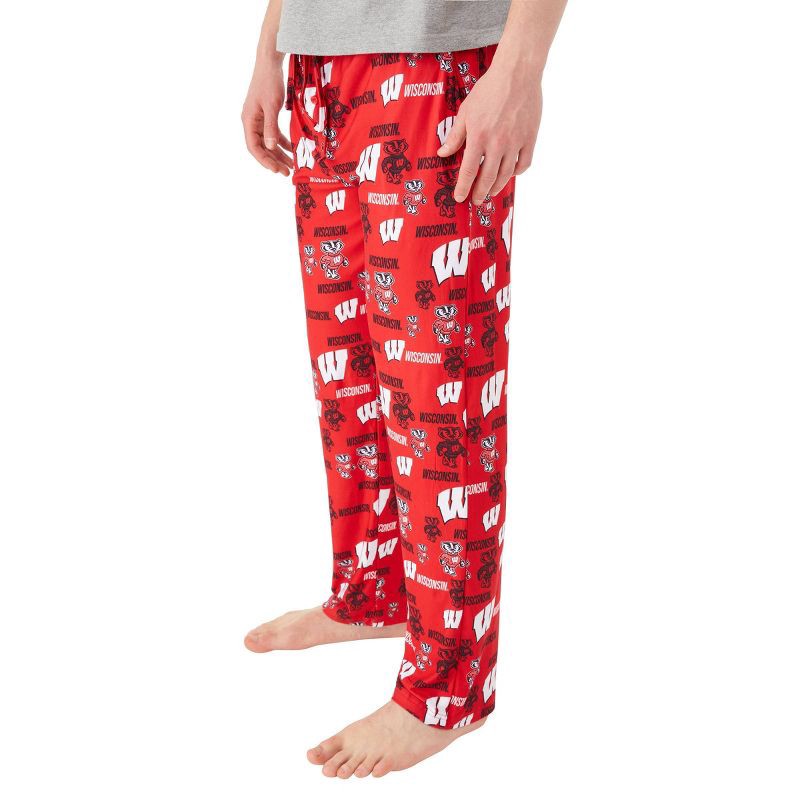 slide 3 of 3, NCAA Wisconsin Badgers Men's Lounge Pajama Pant - XL, 1 ct