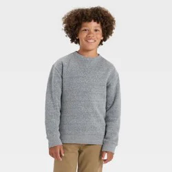 Boys' Solid Pullover Sweatshirt - Cat & Jack™ Charcoal Gray XS