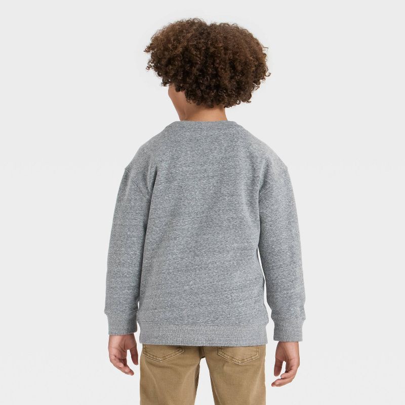 slide 2 of 3, Boys' Solid Pullover Sweatshirt - Cat & Jack™ Charcoal Gray XL, 1 ct