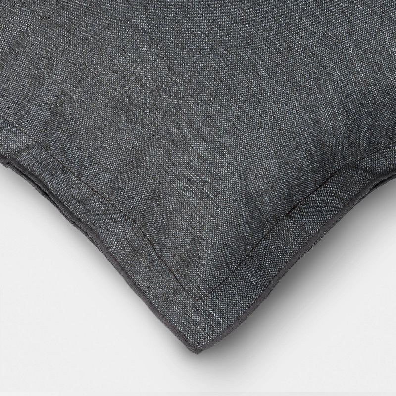 slide 4 of 4, 20"x20" Square Outdoor Throw Pillow Gray - Threshold™, 1 ct