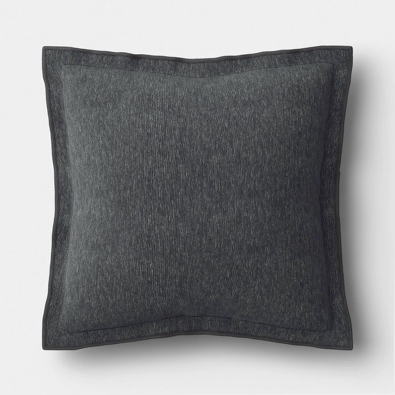 slide 1 of 4, 20"x20" Square Outdoor Throw Pillow Gray - Threshold™, 1 ct