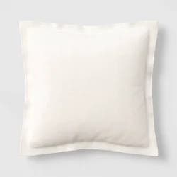 20"x20" Square Outdoor Throw Pillow Ivory - Threshold™