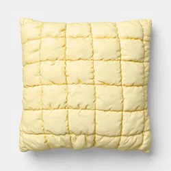 19x19 Square Outdoor Throw Pillow Sand - Room Essentials™