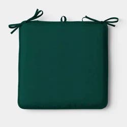 17"x17" Solid Outdoor Chair Cushion Green - Room Essentials™