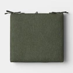 18"x20" Solid Outdoor Chair Cushion Dark Green - Threshold™