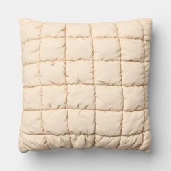 19x19 Square Outdoor Throw Pillow Gray - Room Essentials™