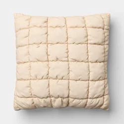 19x19 Square Outdoor Throw Pillow Gray - Room Essentials™