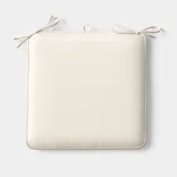 17"x17" Solid Seat Cushion Ivory - Room Essentials™