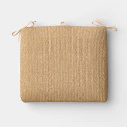 18"x3" Natural Weave Outdoor Chair Cushion Tan - Threshold™