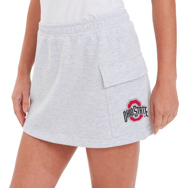 slide 3 of 3, NCAA Ohio State Buckeyes Women's Gray Cargo Skort - M, 1 ct
