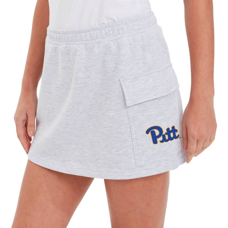 slide 3 of 3, NCAA Pitt Panthers Women's Gray Cargo Skort - L, 1 ct
