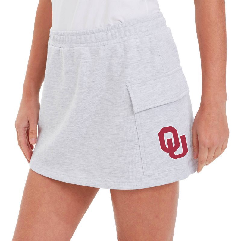 slide 3 of 3, NCAA Oklahoma Sooners Women's Gray Cargo Skort - L, 1 ct