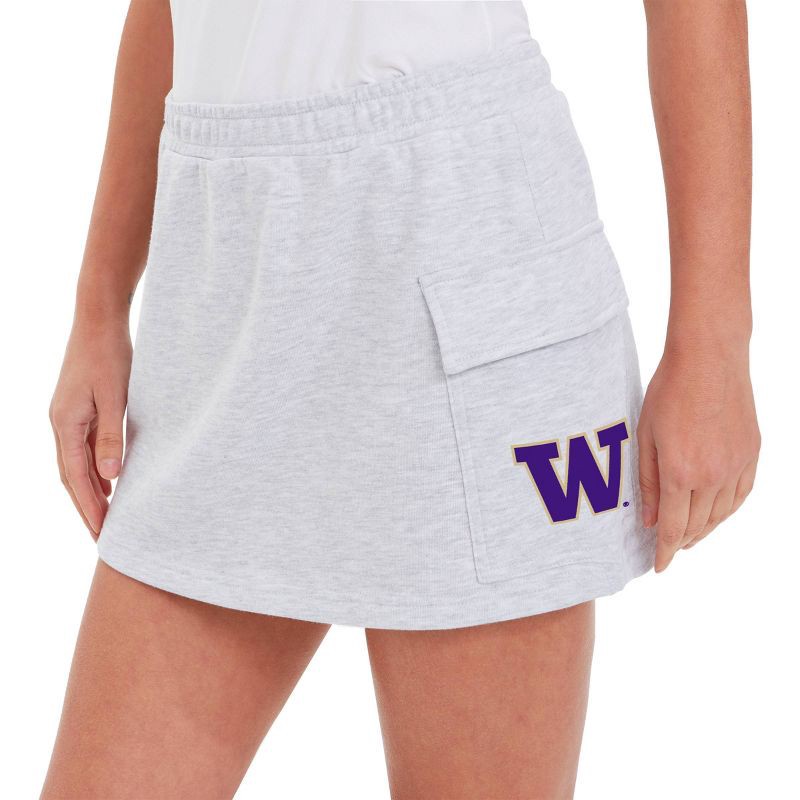 slide 3 of 3, NCAA Washington Huskies Women's Gray Cargo Skort - L, 1 ct
