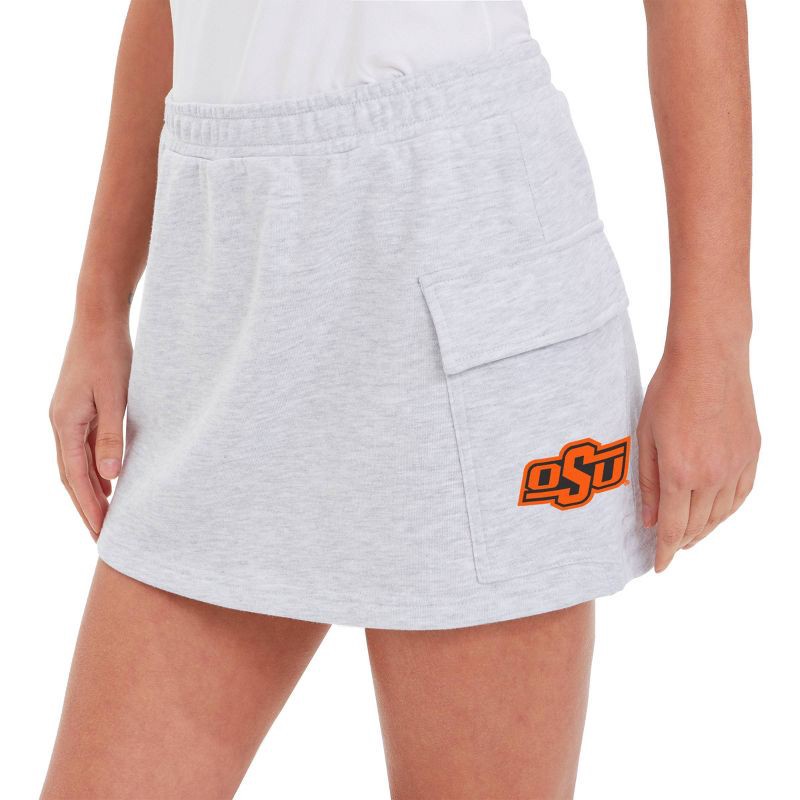 slide 3 of 3, NCAA Oklahoma State Cowboys Women's Gray Cargo Skort - XL, 1 ct