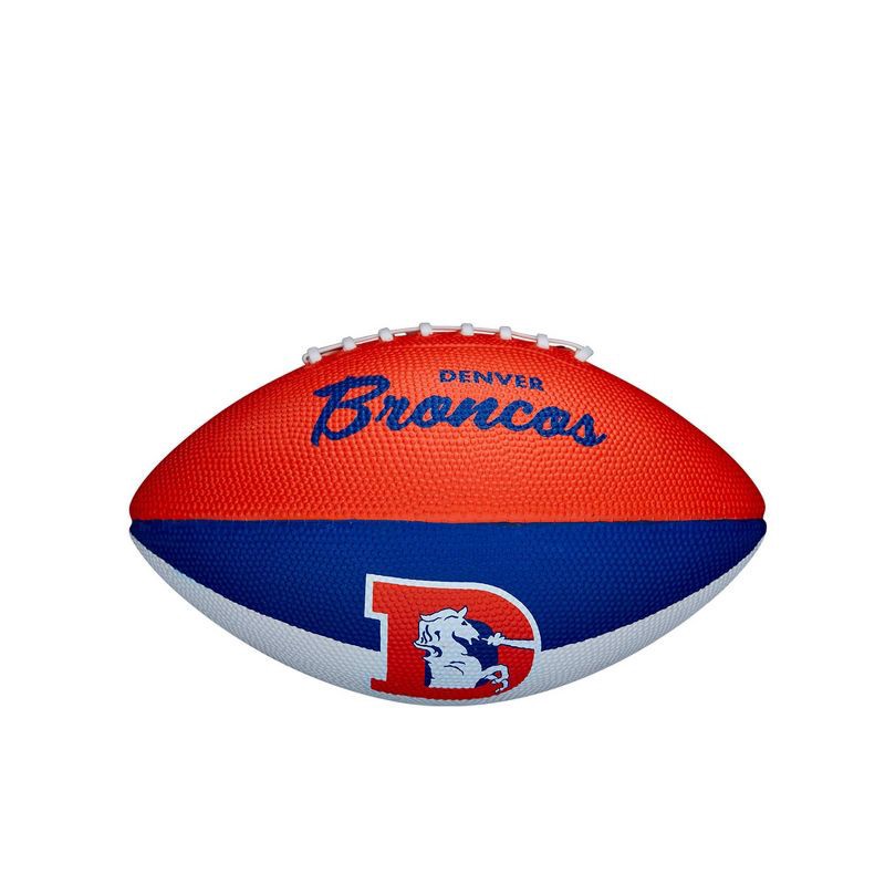 slide 5 of 6, NFL Wilson Retro Jr Football - Denver Broncos, 1 ct