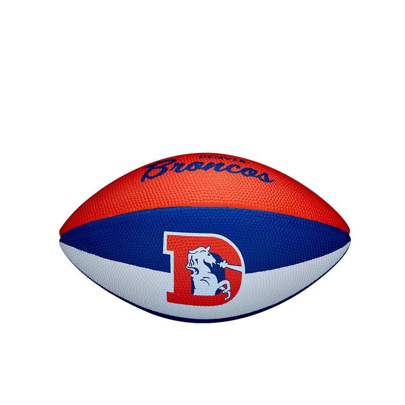 slide 6 of 6, NFL Wilson Retro Jr Football - Denver Broncos, 1 ct