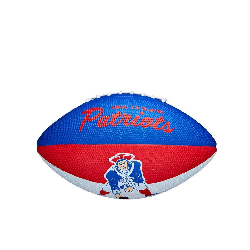 slide 5 of 6, NFL Wilson Retro Jr Football - New England Patriots, 1 ct