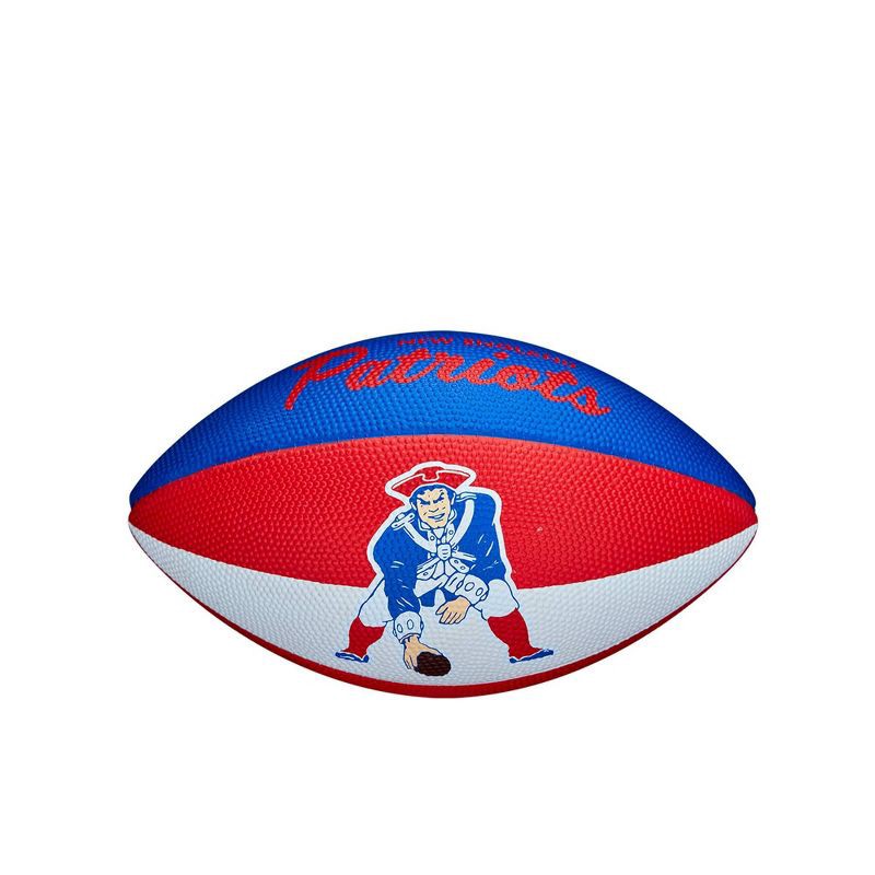 slide 6 of 6, NFL Wilson Retro Jr Football - New England Patriots, 1 ct