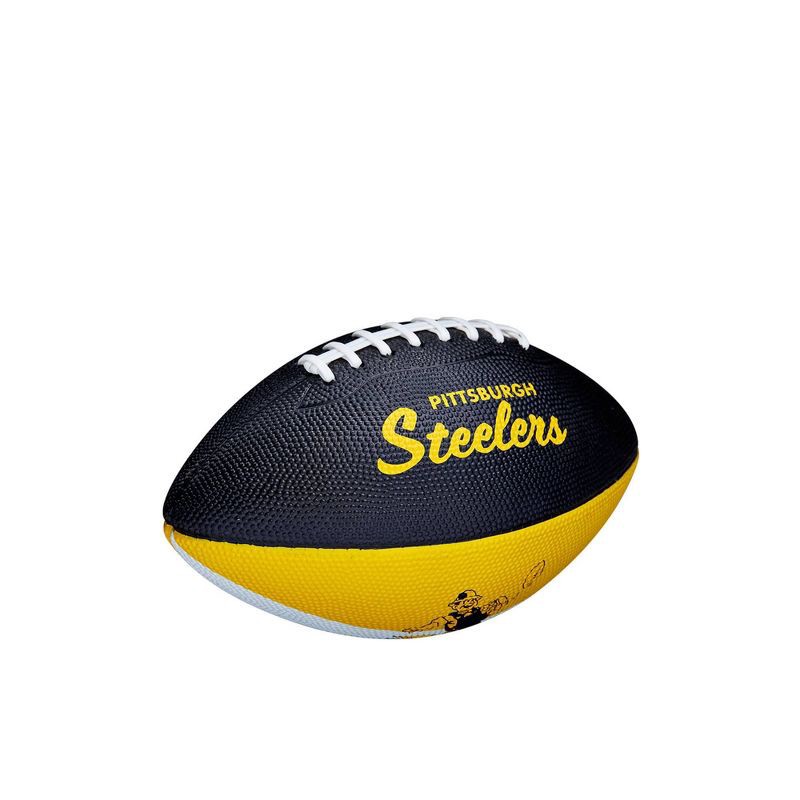 slide 4 of 6, NFL Wilson Retro Jr Football - Pittsburgh Steelers, 1 ct