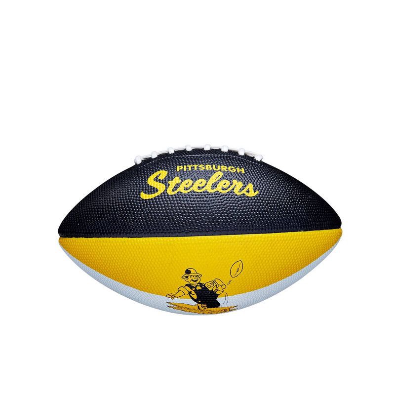 slide 5 of 6, NFL Wilson Retro Jr Football - Pittsburgh Steelers, 1 ct