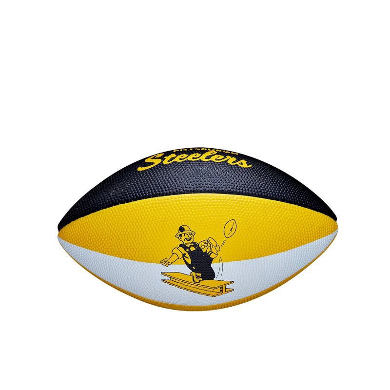 slide 6 of 6, NFL Wilson Retro Jr Football - Pittsburgh Steelers, 1 ct