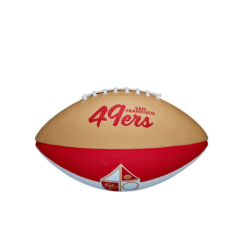 slide 5 of 6, NFL Wilson Retro Jr Football - San Francisco 49ers, 1 ct